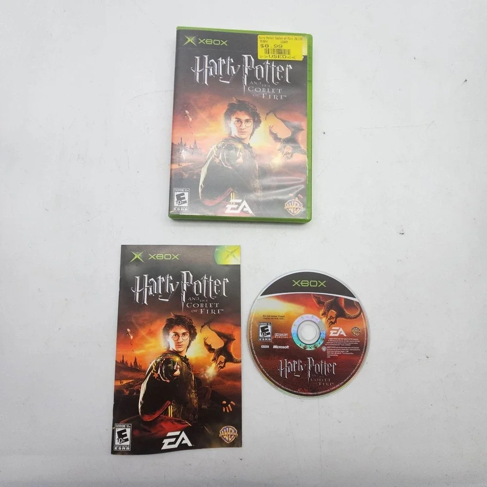 Harry Potter And The Goblet Of Fire Microsoft Xbox Complete CIB Game Manual E10+